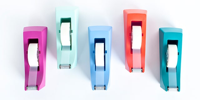 Dévidoirs de bureau Scotch® colorés 